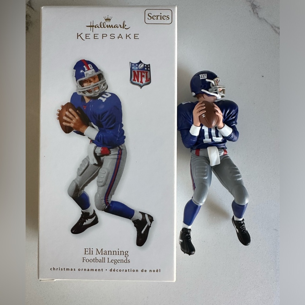 Hallmark 2010 Eli Manning Football Ornament